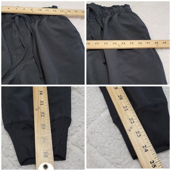 Abercrombie Fitch Womens Black Jogger Pants Elastic Drawstring Waist‎ Size S - Picture 8 of 9